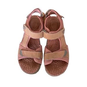Eddie Bauer Gracey Strappy Hook Loop Sandals Youth Girls Size 4 Pink